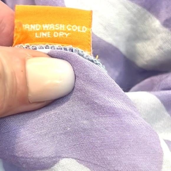 Oliphant,Ombre Silk Dress ,Exotic Silk/Cotton Blend, Pockets, Semi-Sheer,Size S - Picture 11 of 15